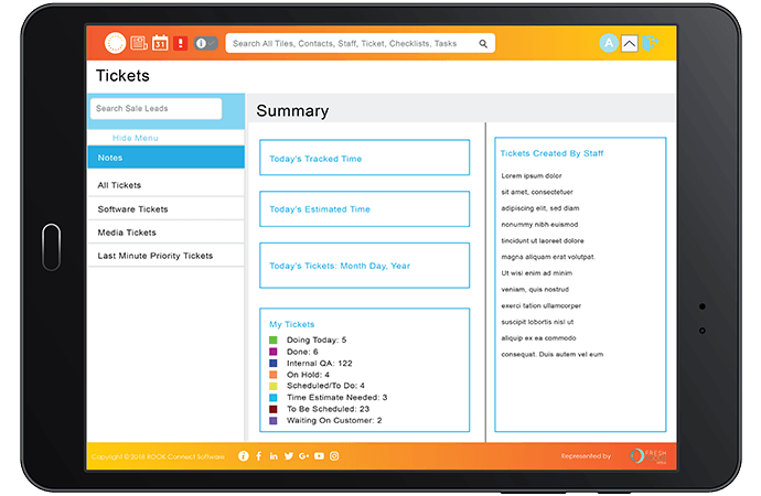 Scheduling, Time Sheets & Accountability Tracking